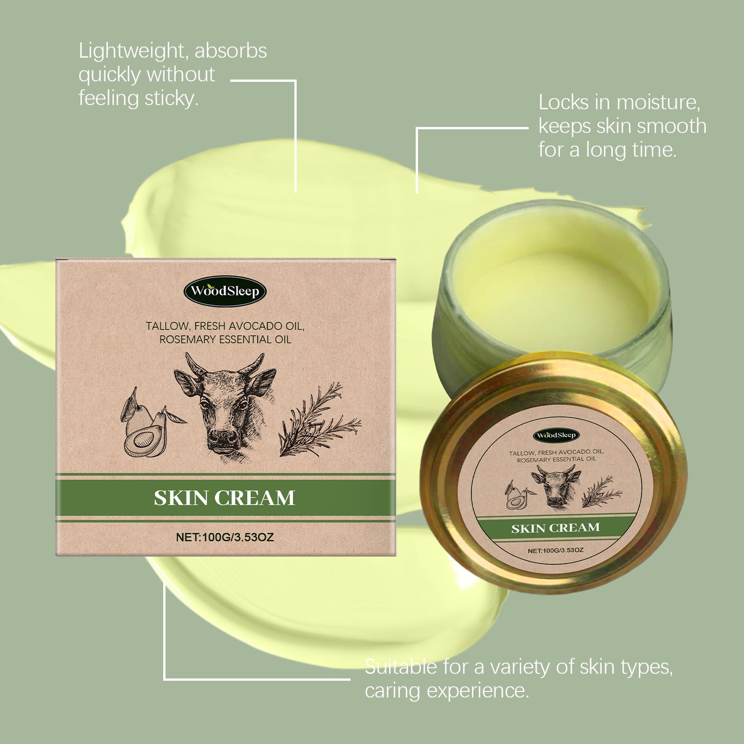 Organic Cow Fat Skincare Cream